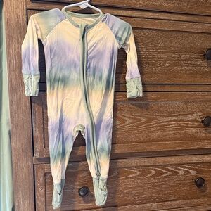 Little Sleepies Pastel Tie-Dye Footie